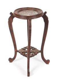 A Victorian Walnut Pedestal Table Height 27 1/2 inches.