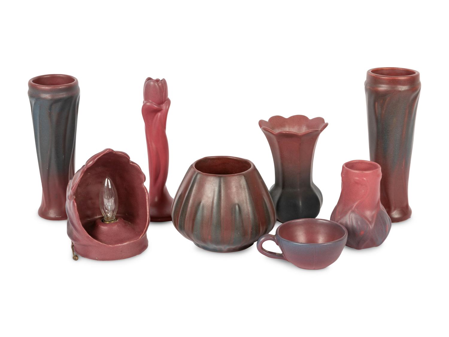 A Group of Van Briggle Pottery