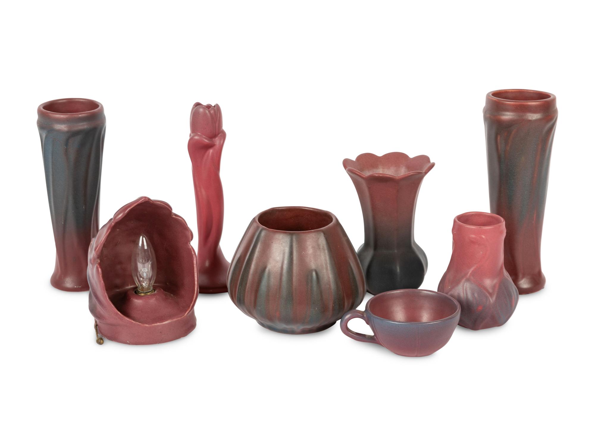 A Group of Van Briggle Pottery