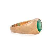 YELLOW GOLD AND EMERALD RING