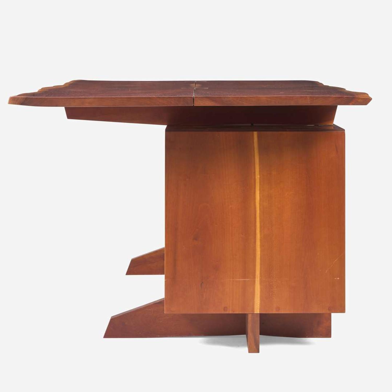 George Nakashima (American, 1905-1990) Exceptional Double-Pedestal Desk, New Hope, Pennsylvania, 1985