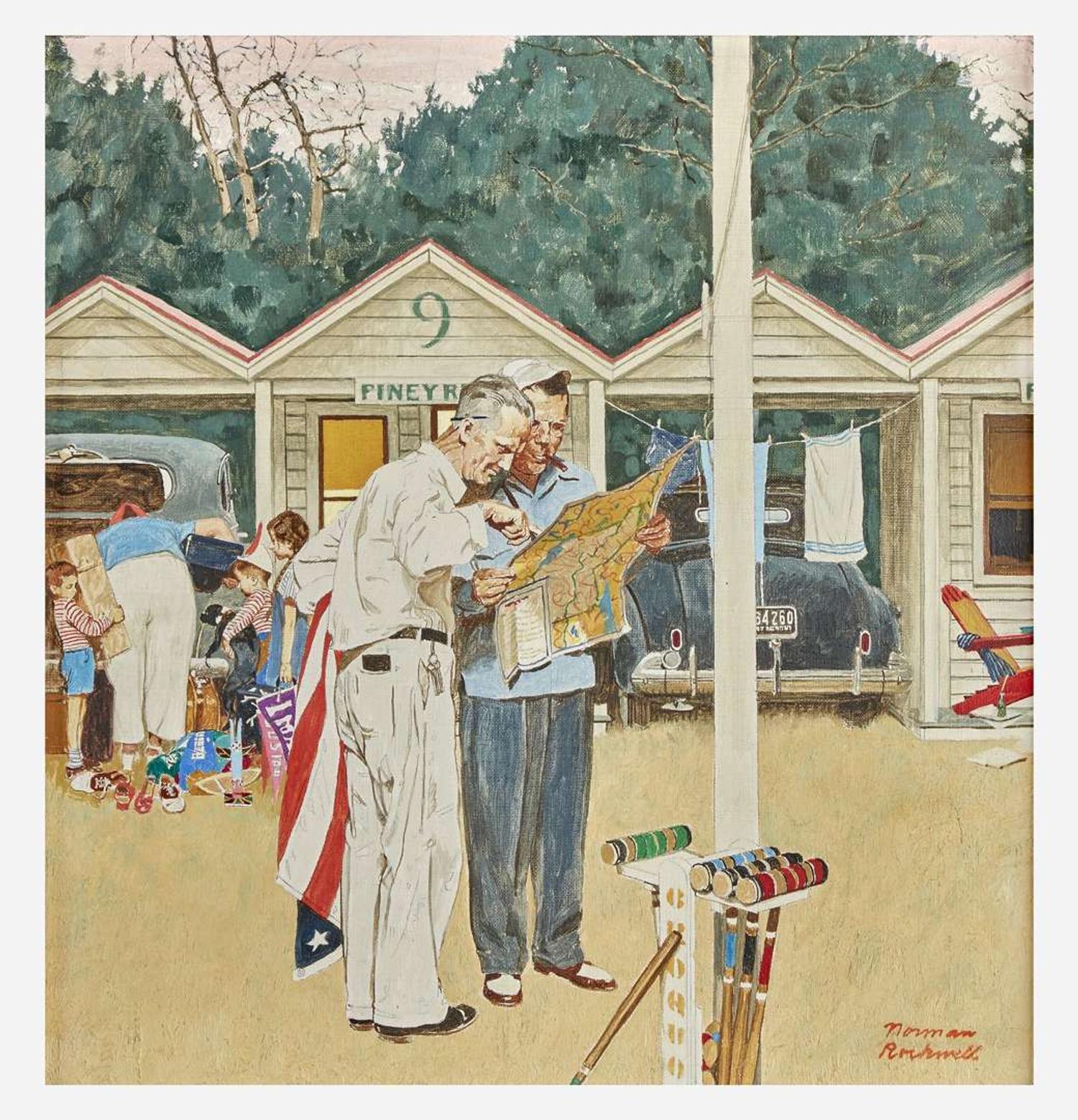 Norman Rockwell (American, 1894–1978) Piney Rest Motel (Cozy Rest Motel)