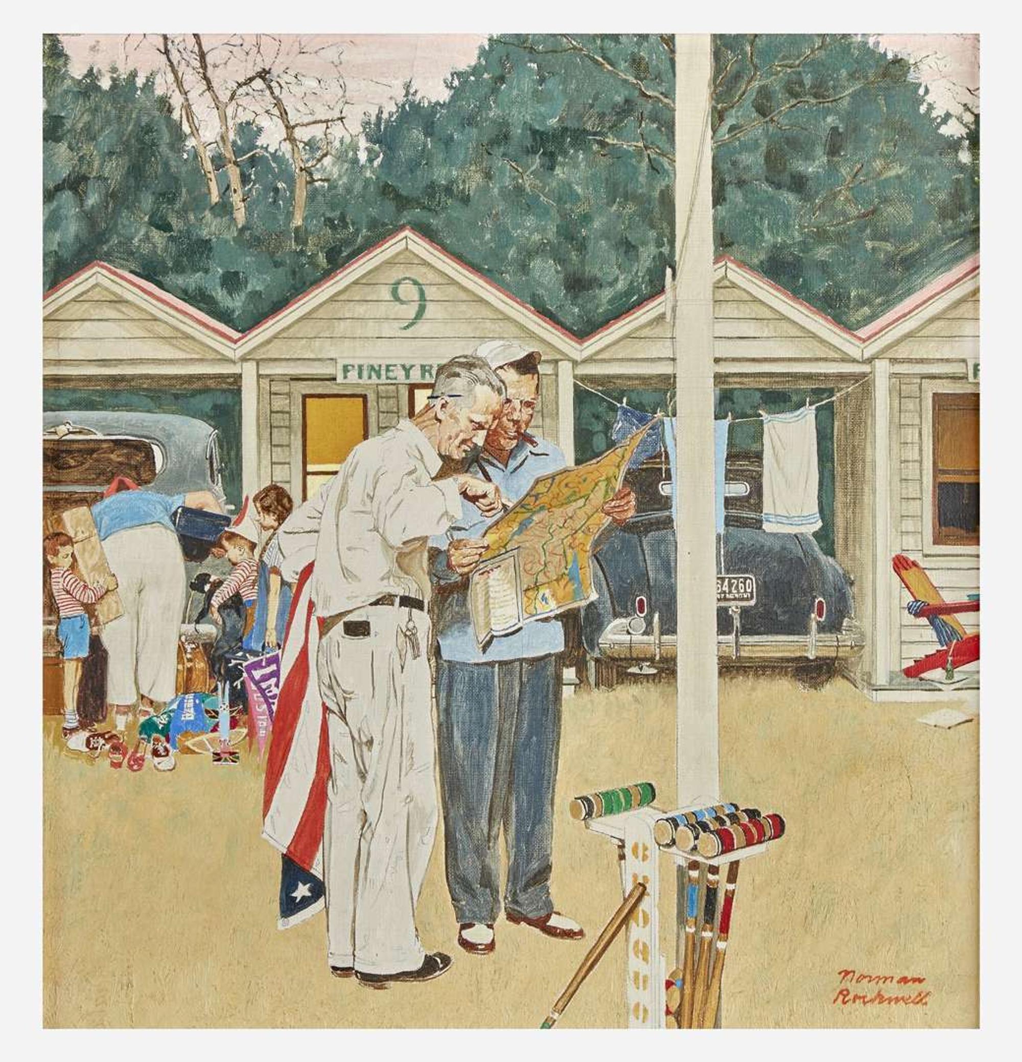 Norman Rockwell (American, 1894–1978) Piney Rest Motel (Cozy Rest Motel)