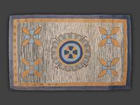 An American Medallion and Sand-Dollar Hooked Rug