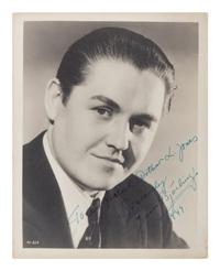 BJÖRLING, Jussi (1911-1960). Photographic portrait- signed and inscribed (“To my friend Arthur L. Jones Sincerely Jussi Björling 1949.”)