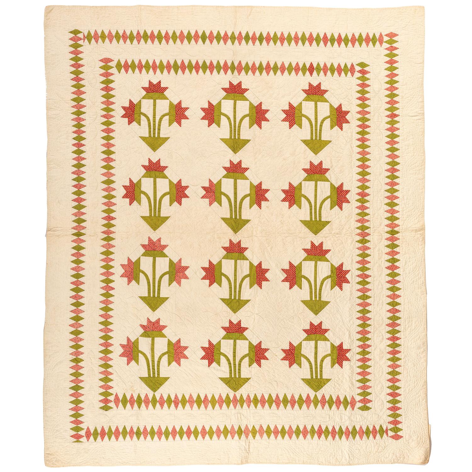 A North Carolina Lily Pattern Quilt