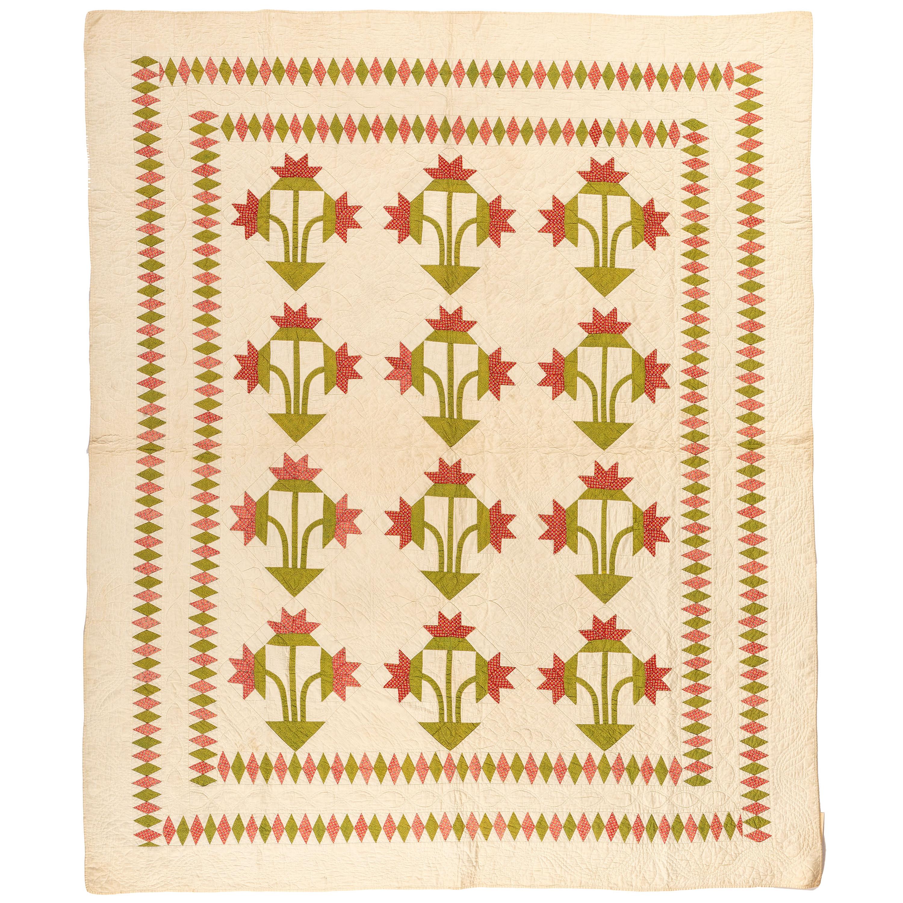 A North Carolina Lily Pattern Quilt