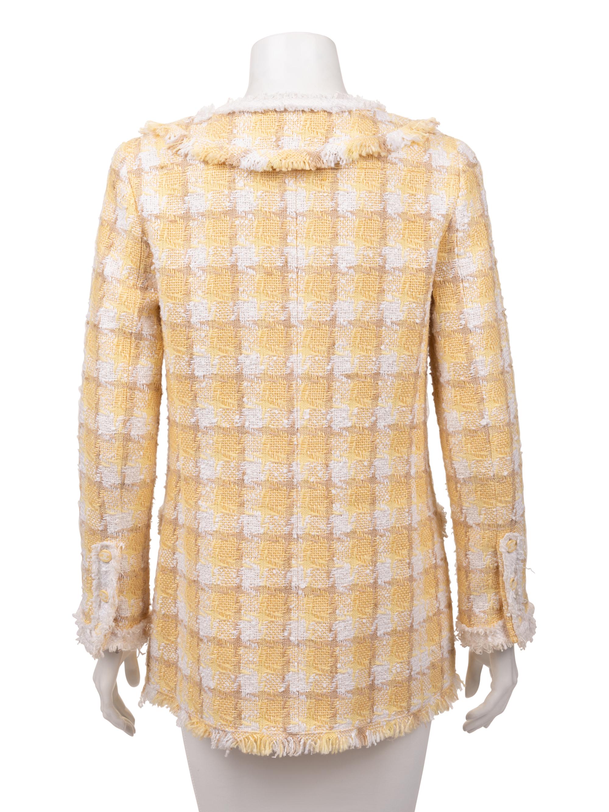 Chanel Wool Plaid Tweed Jacket, 1990-2000s