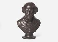 A Wedgwood Bronzed Black Basalt Bust of William Shakespeare, UK, early to mid-19th century