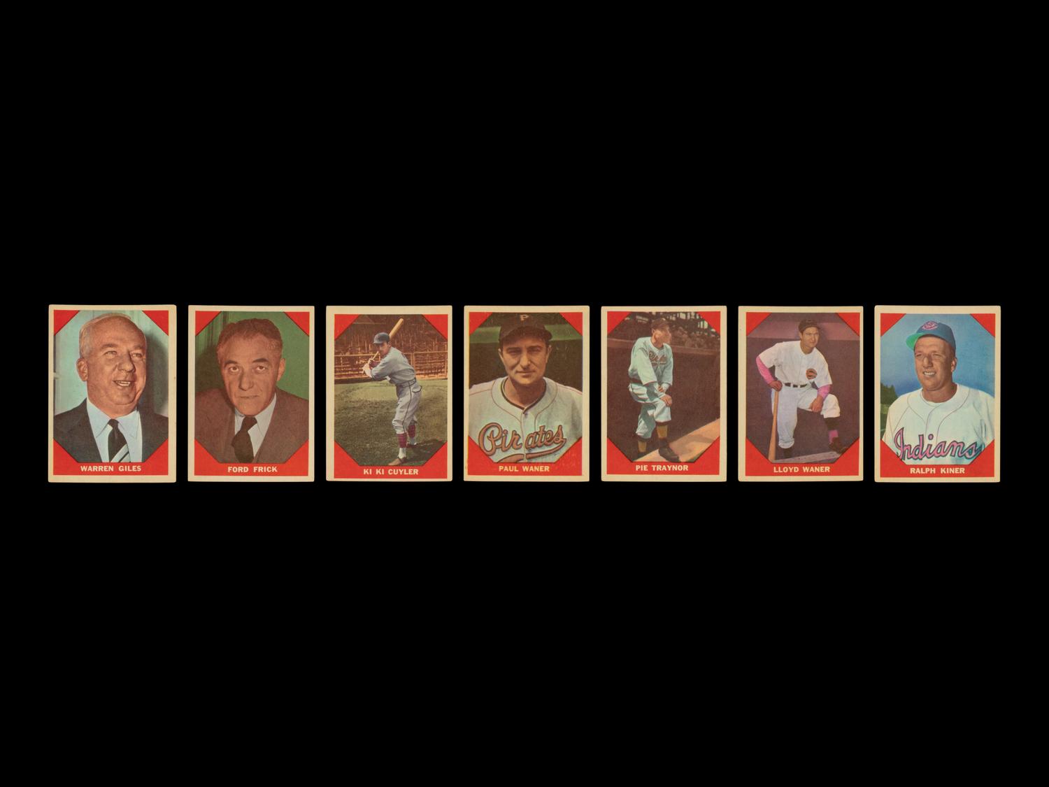 A Complete Set of 1960 Fleer Baseball Greats Cards (79/79)