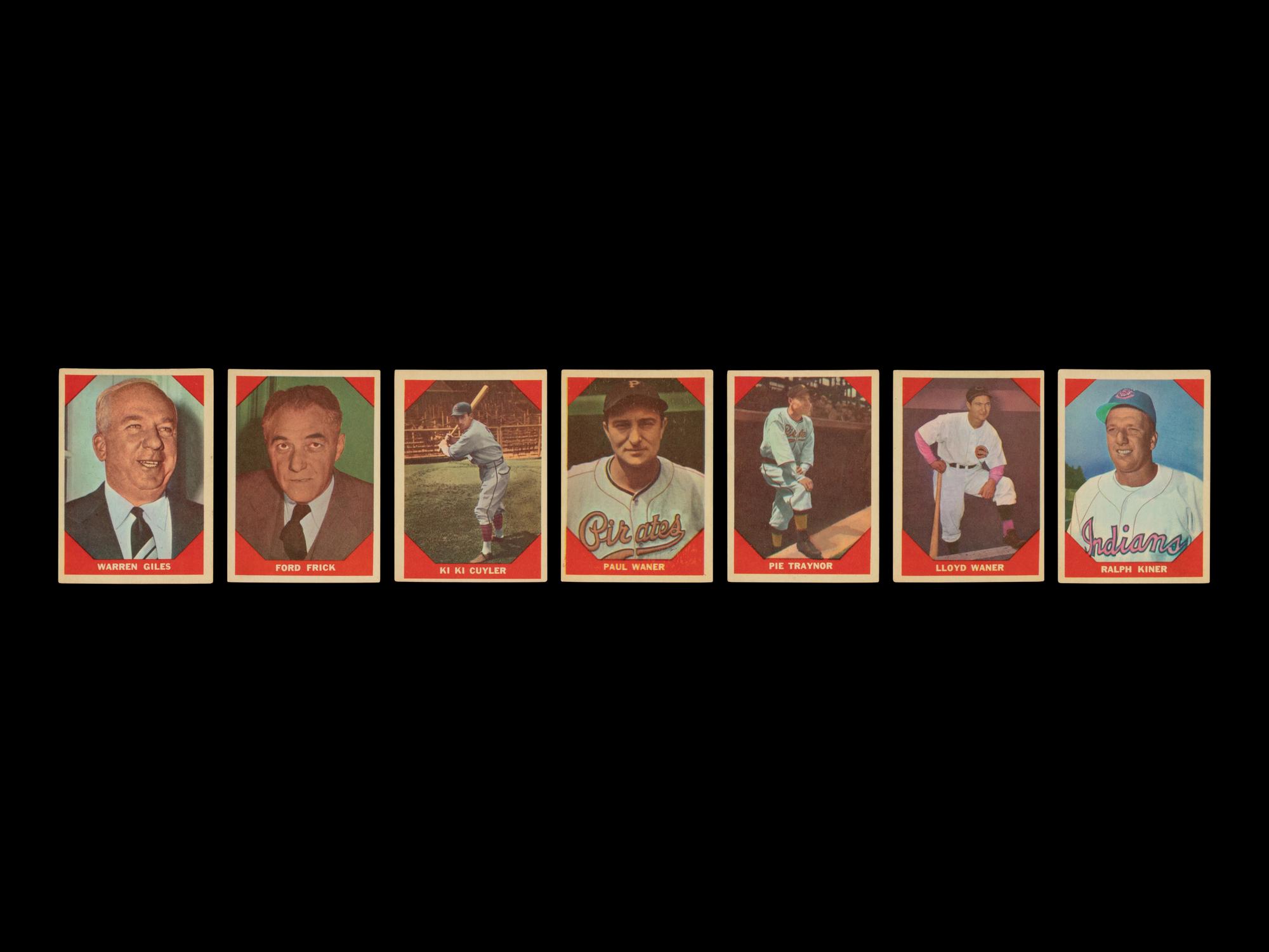 A Complete Set of 1960 Fleer Baseball Greats Cards (79/79)