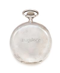 A Silver Open Face Chronometer Deck Pocket Watch, Patek Philippe,