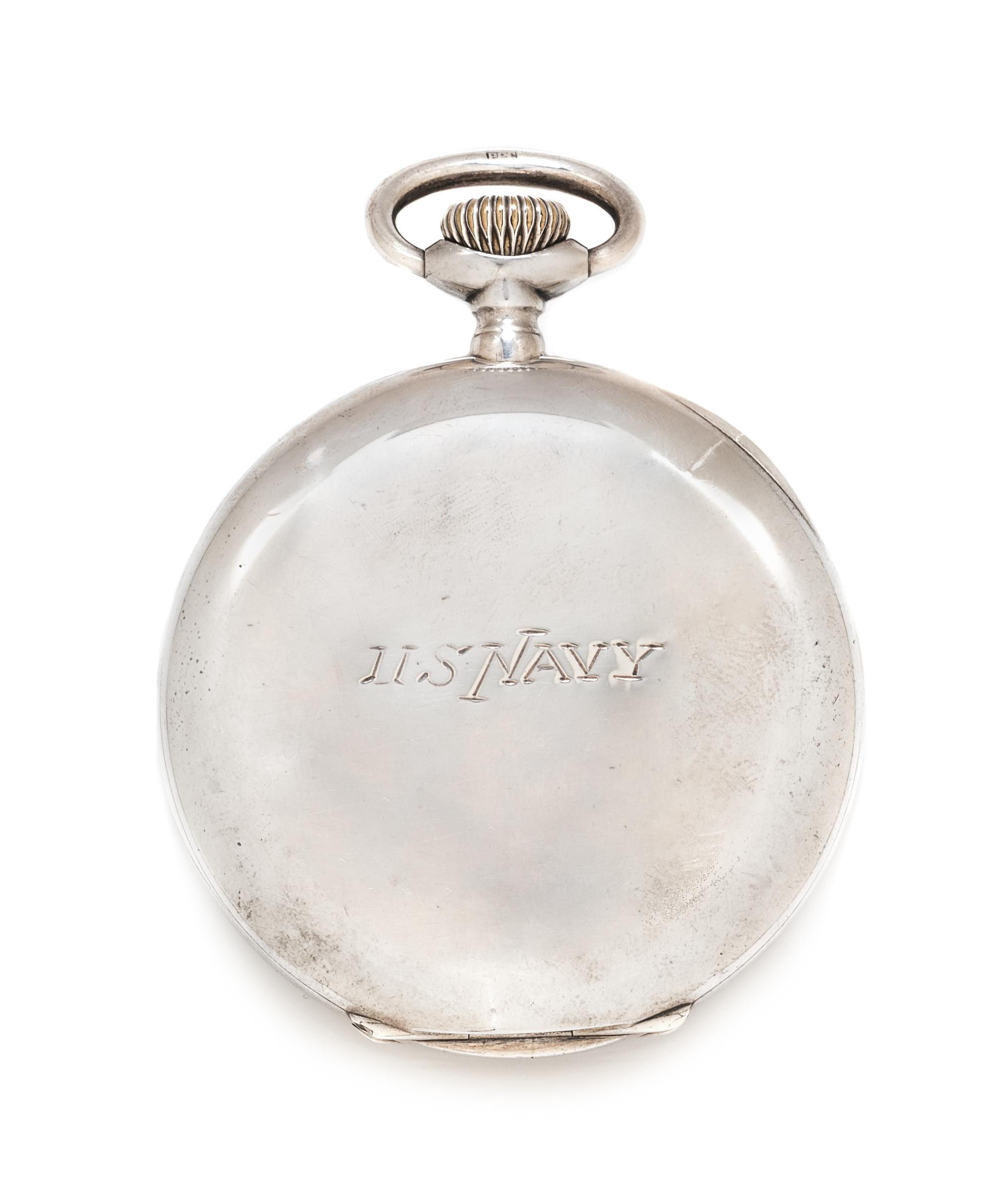 A Silver Open Face Chronometer Deck Pocket Watch, Patek Philippe,