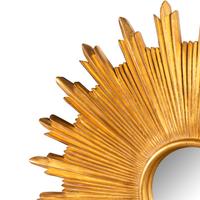A Contemporary Giltwood Sunburst Mirror