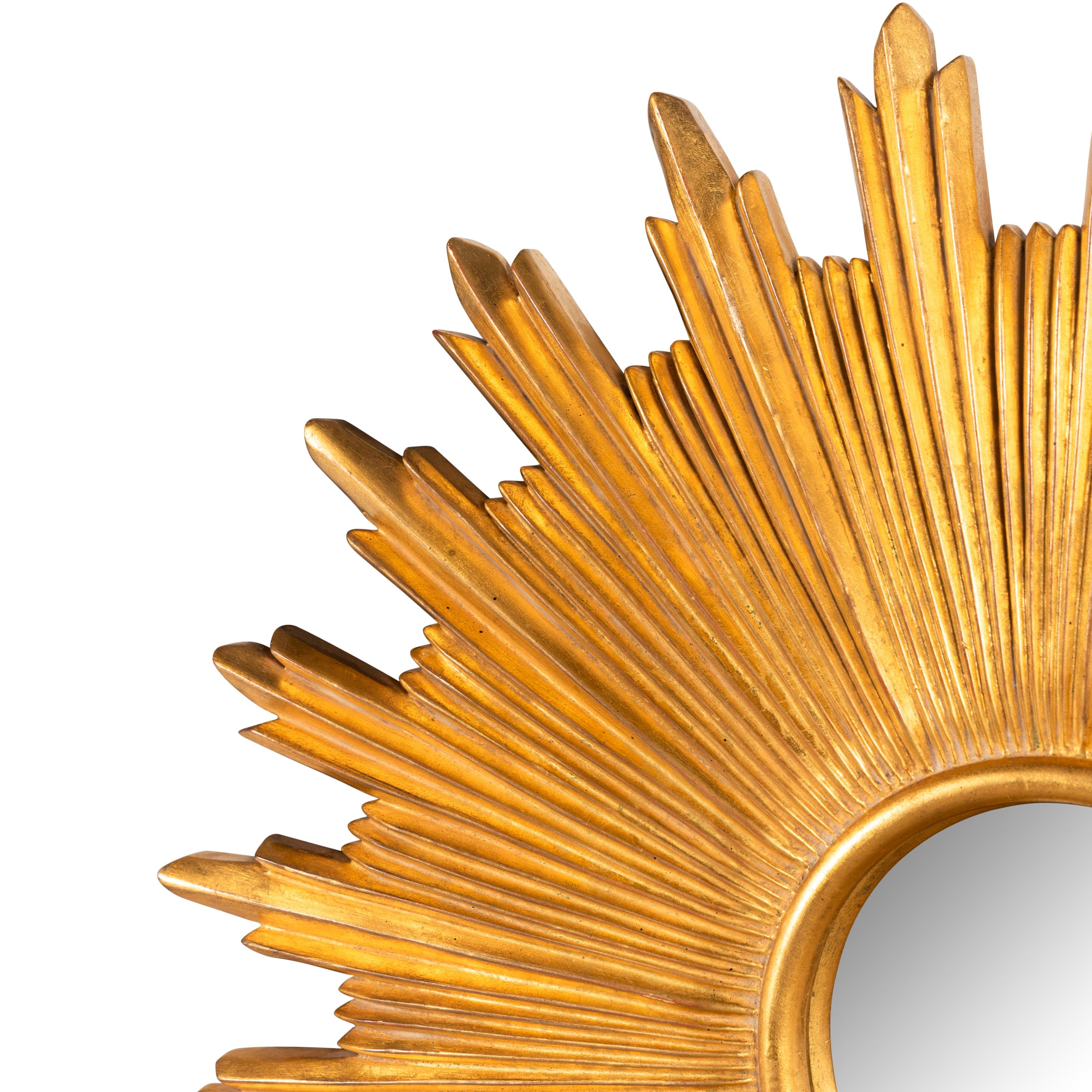 A Contemporary Giltwood Sunburst Mirror