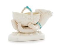 An English Porcelain Figural Vase Width 8 inches. — REGISTRY MARK FOR 1870