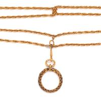 Chanel Monocle Pendant Necklace, ca.1993