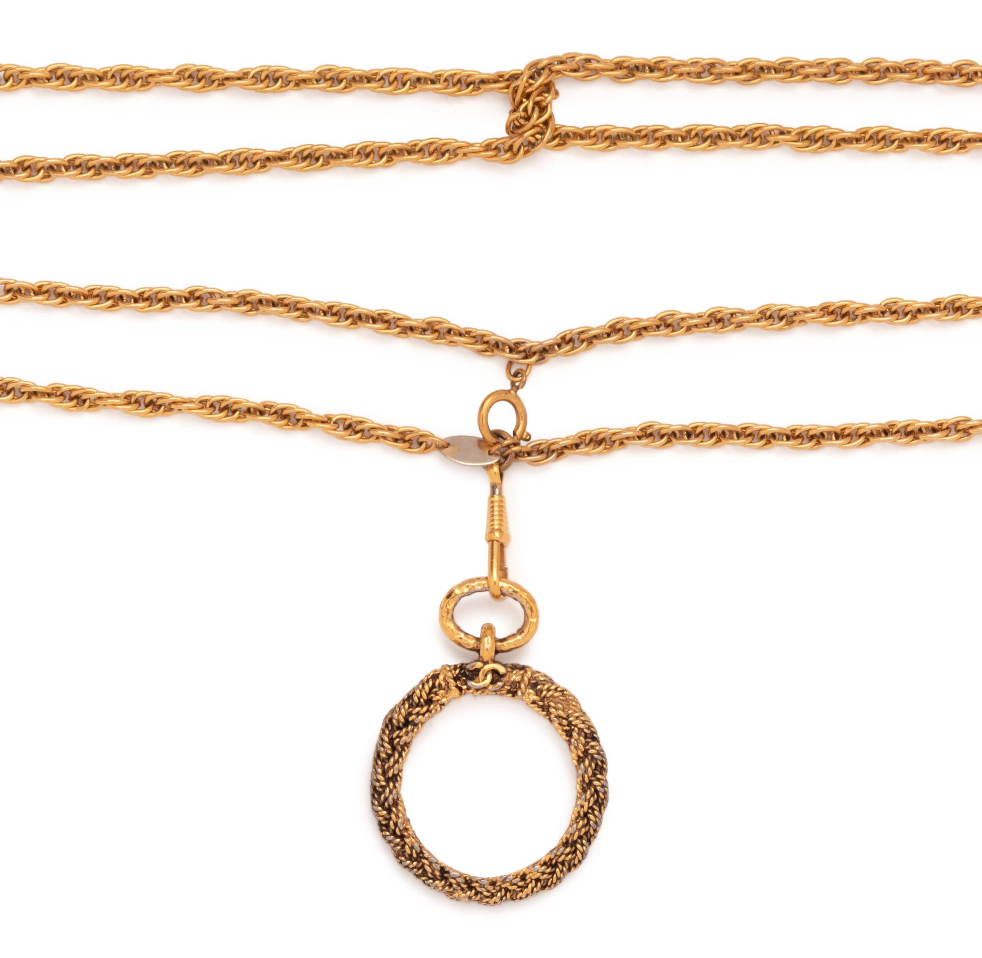 Chanel Monocle Pendant Necklace, ca.1993