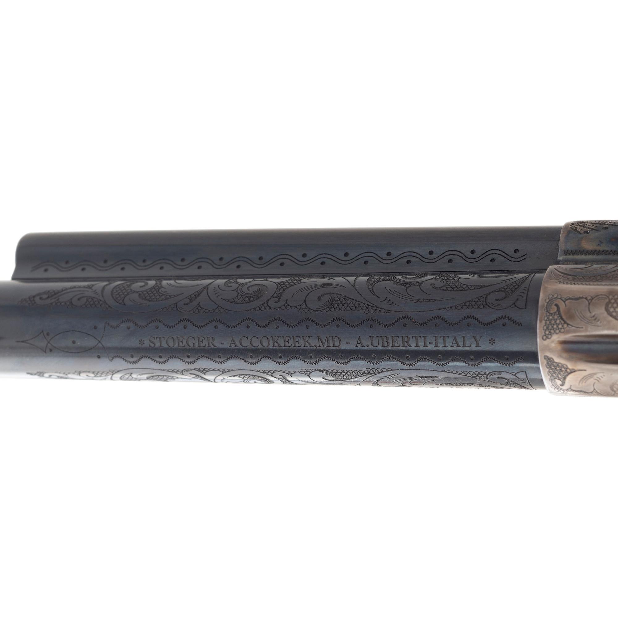 *Engraved Uberti Cattleman .45 Colt With Mother Of Pearl Grips in Box