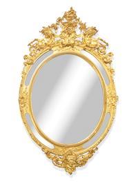 A Neoclassical Gilt and Gesso Mirror