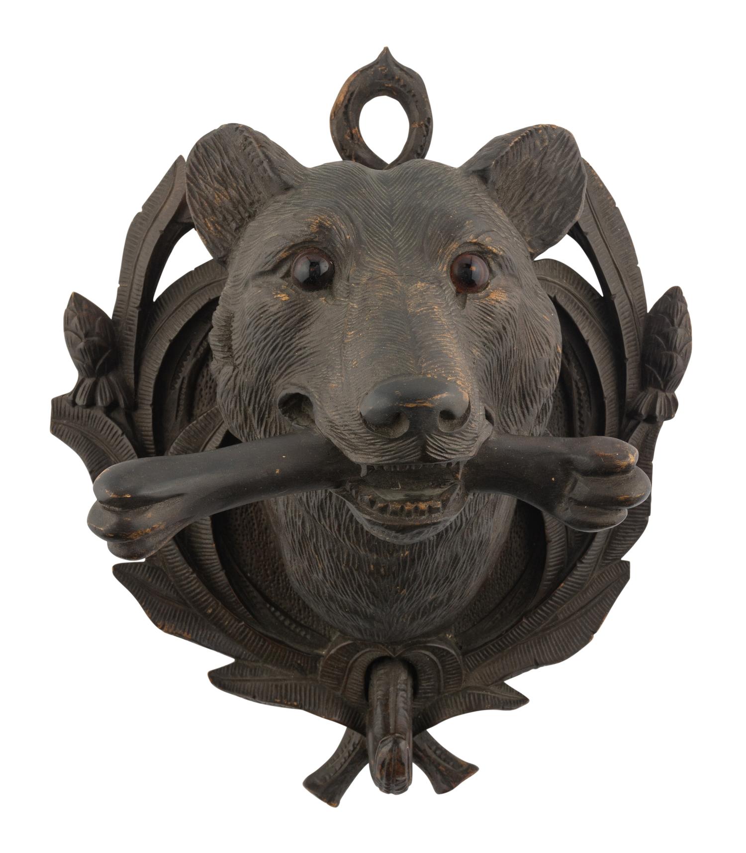 A Black Forest Carved Wall Plaque