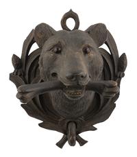 A Black Forest Carved Wall Plaque