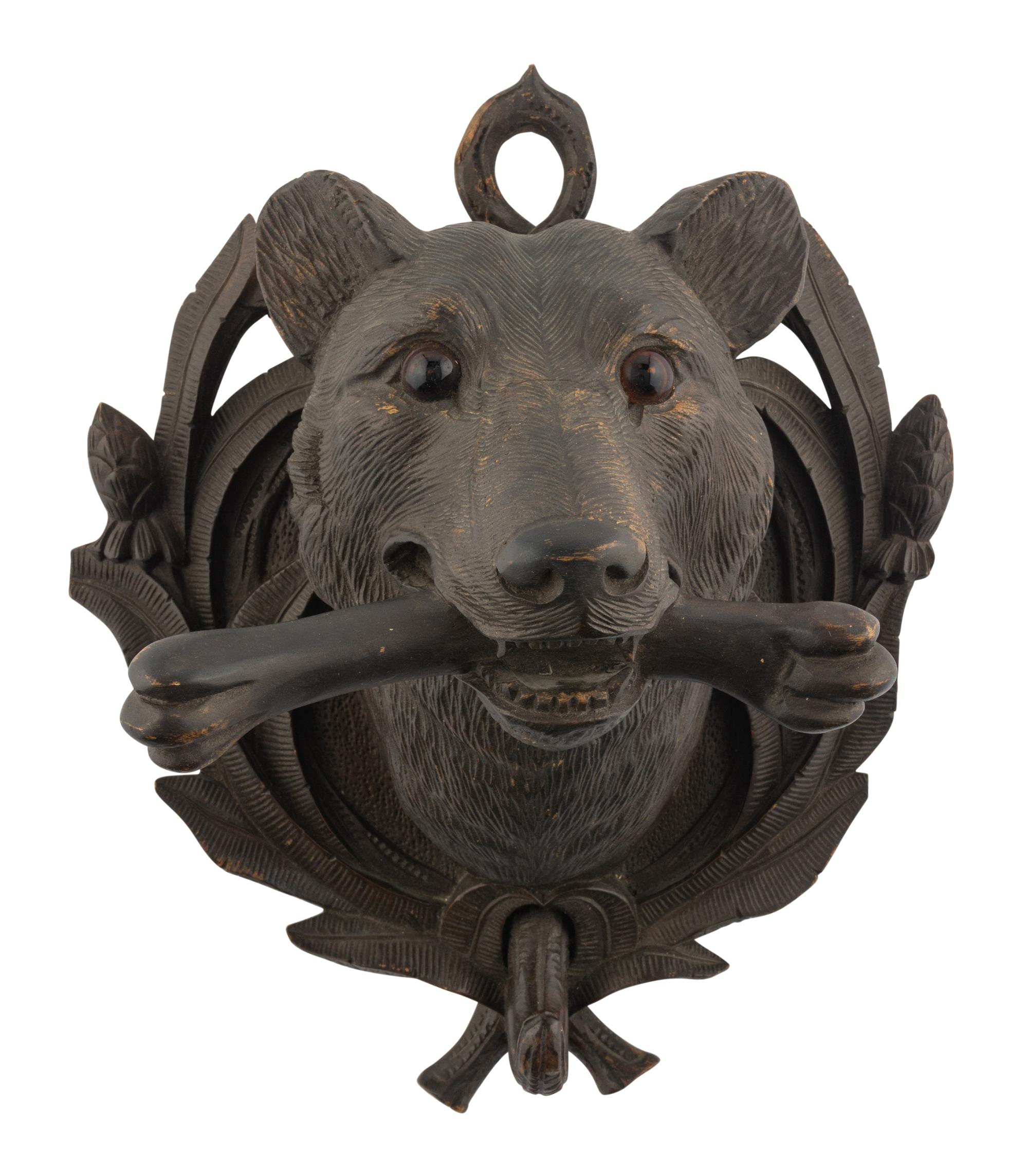 A Black Forest Carved Wall Plaque