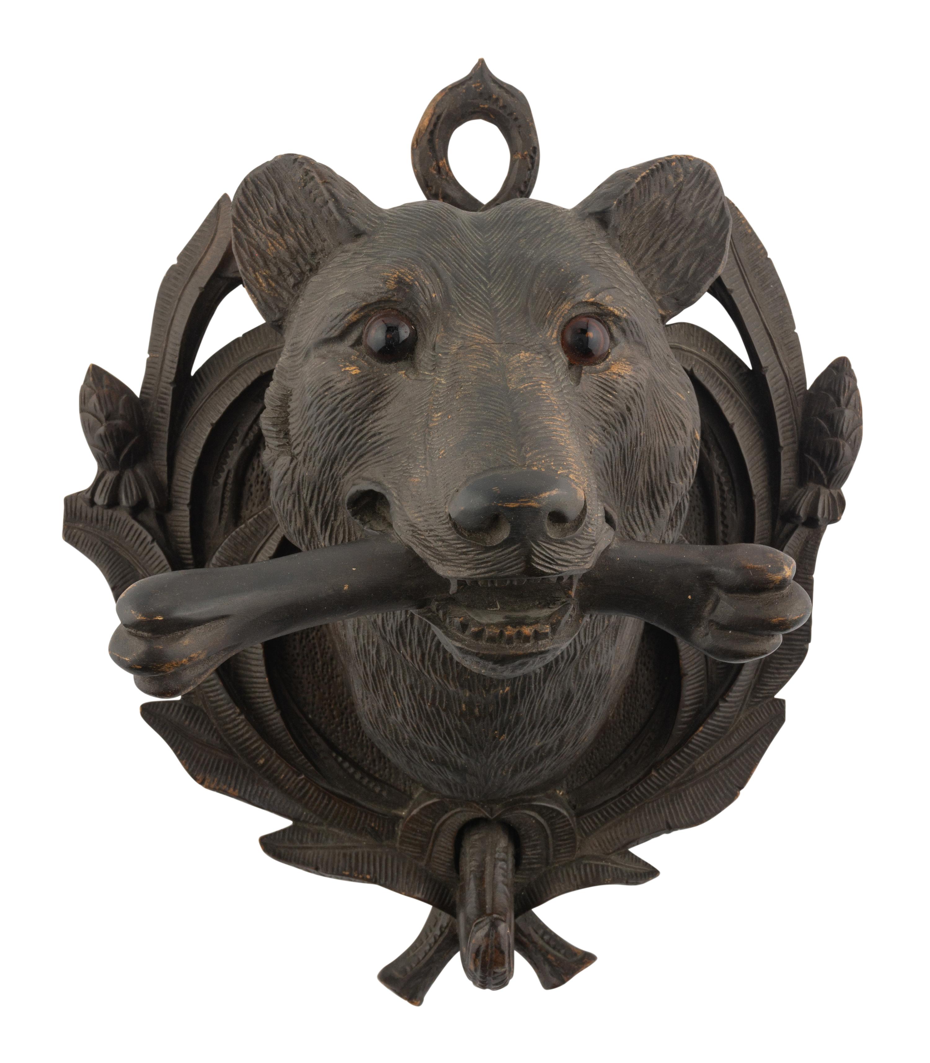 A Black Forest Carved Wall Plaque