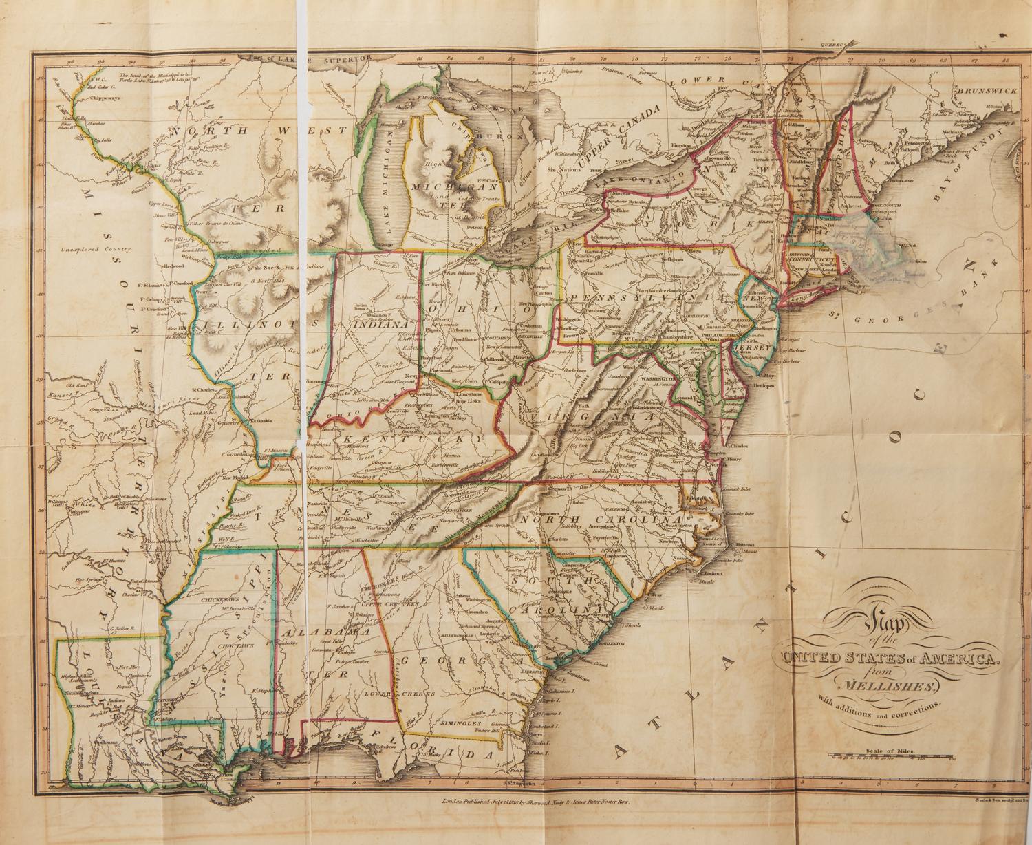 [Americana] Palmer, John. Journals of Travels in the United States of North America, and in Lower Canada, Performed in the Year 1817...
