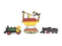 Fourteen Train-Related Toys and Accessories