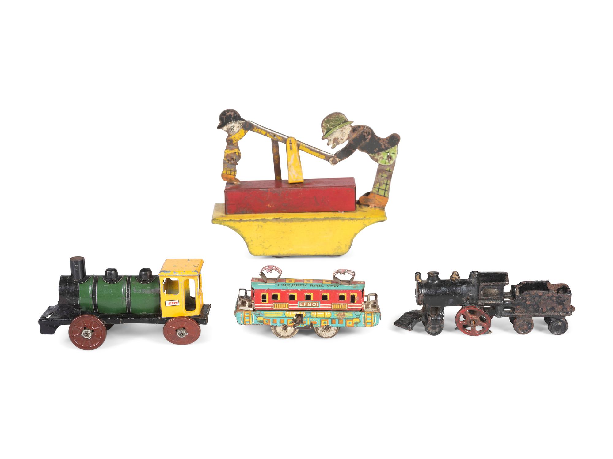 Fourteen Train-Related Toys and Accessories