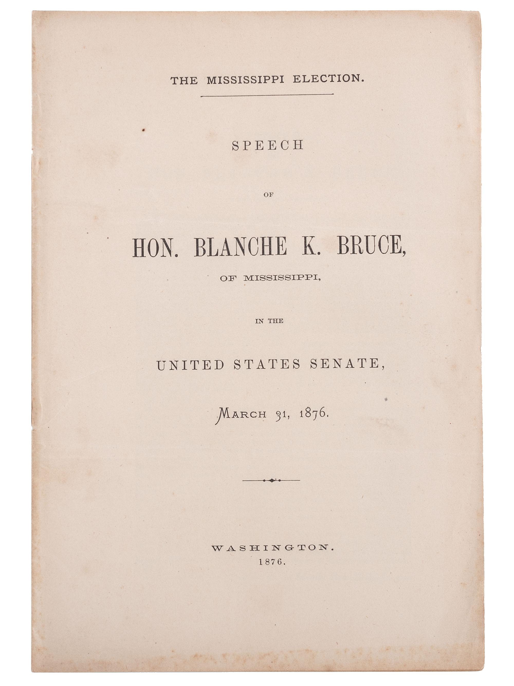 [RECONSTRUCTION - SUFFRAGE]. A group of pamphlets related to African American suffrage and the 14th Amendment, comprising:
