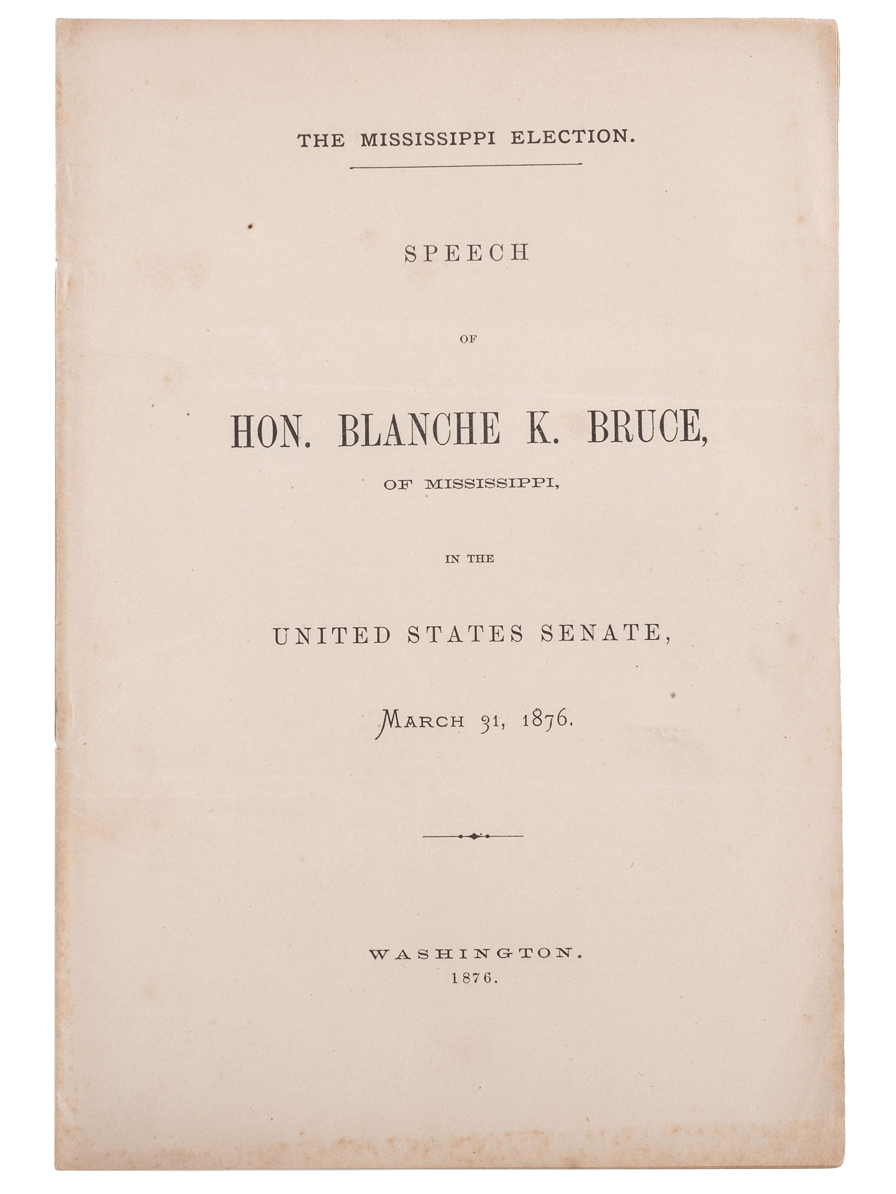 [RECONSTRUCTION - SUFFRAGE]. A group of pamphlets related to African American suffrage and the 14th Amendment, comprising: