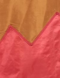 Silk Taffeta Three-Piece Evening Dress, 1860s