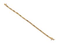 YELLOW GOLD, DIAMOND AND SAPPHIRE BRACELET