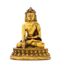 A Sino-Tibetan Gilt Bronze Figure of a Bodhisattva Height 4 1/8 inches. — 18TH/19TH CENTURY
