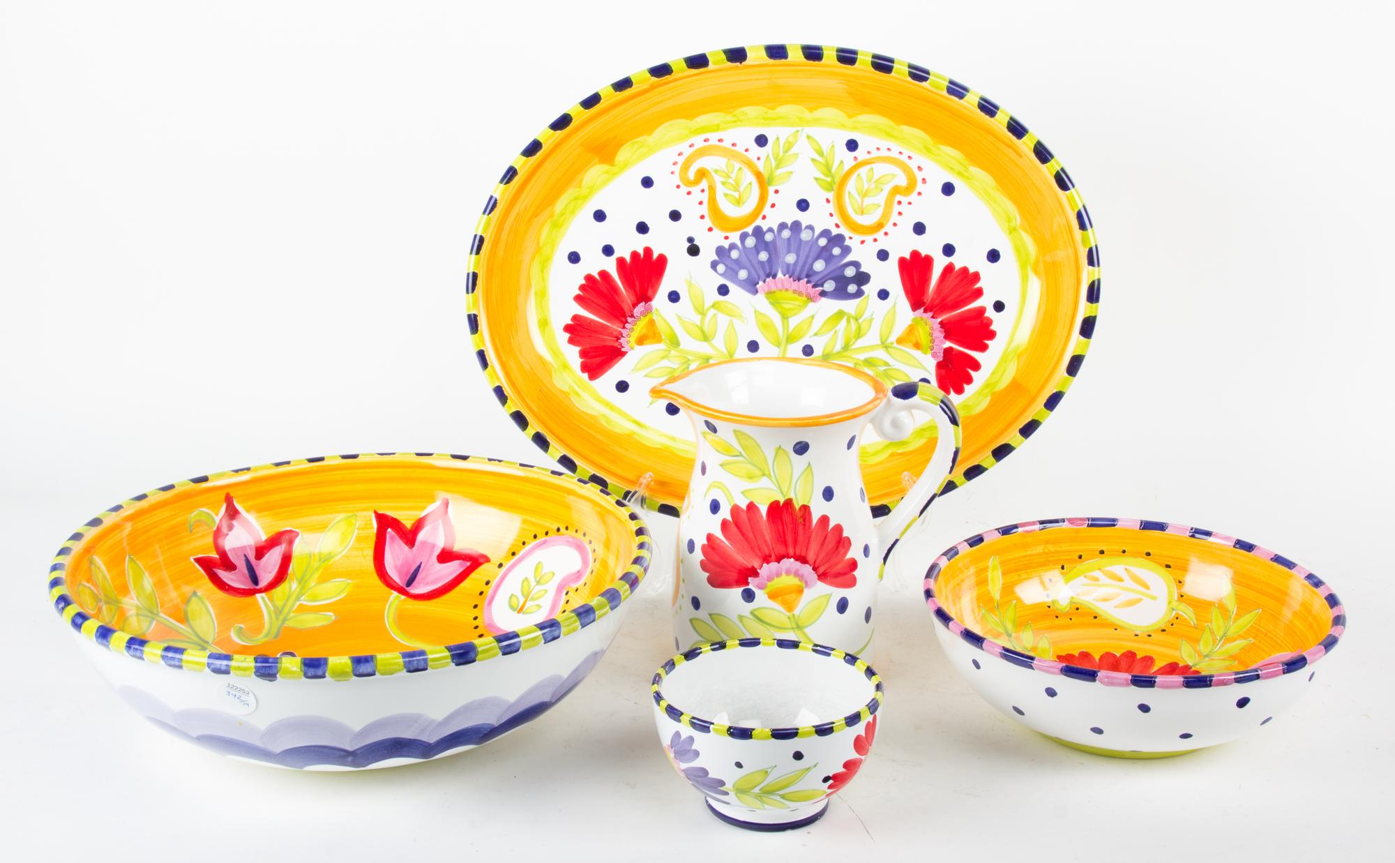 An Assembled Set of Susan Sargent Present Tense Pottery Ware
