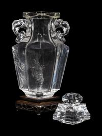A Rock Crystal Covered Vase