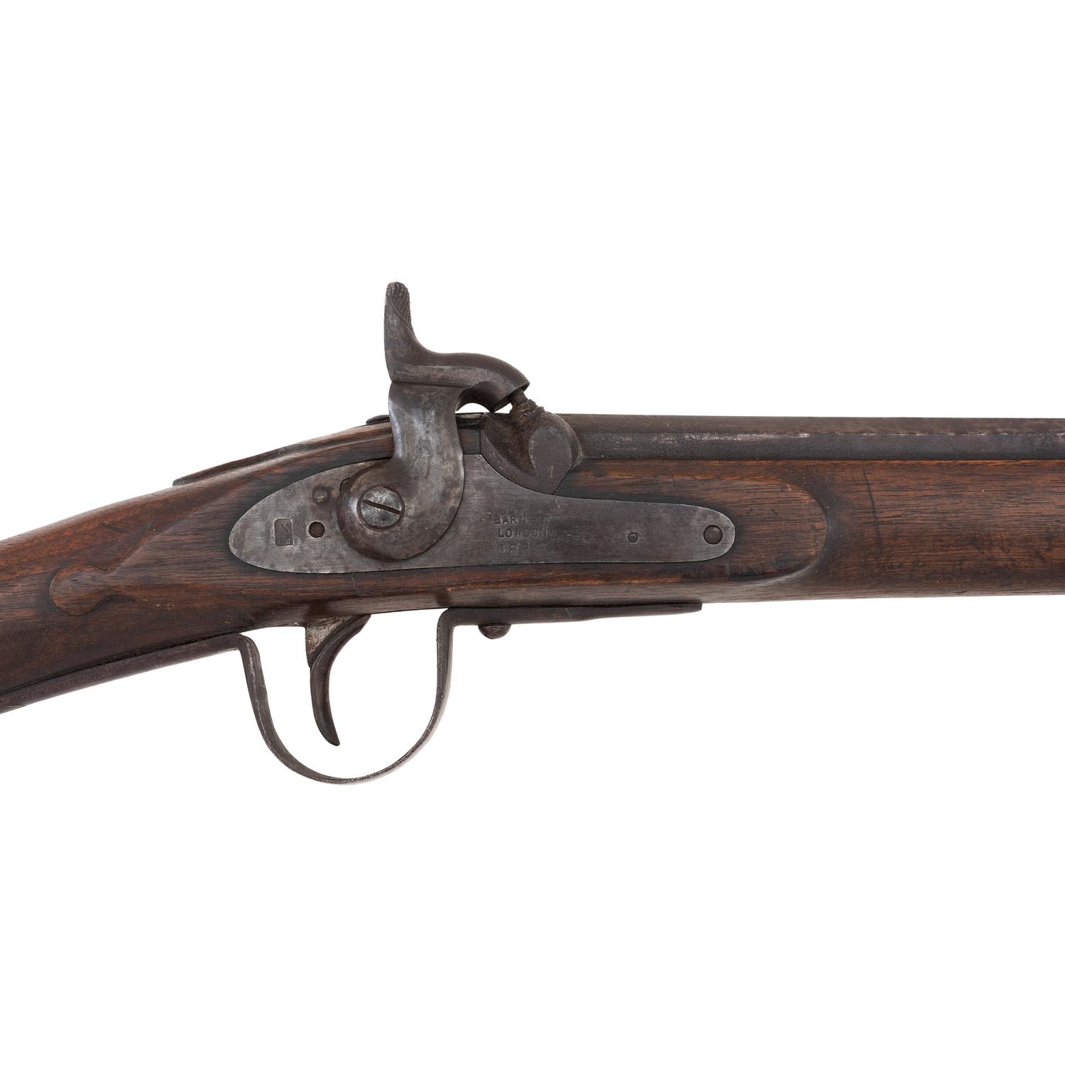 Late-19th Century Hudson's Bay Company Percussion Trade Gun by Barnett