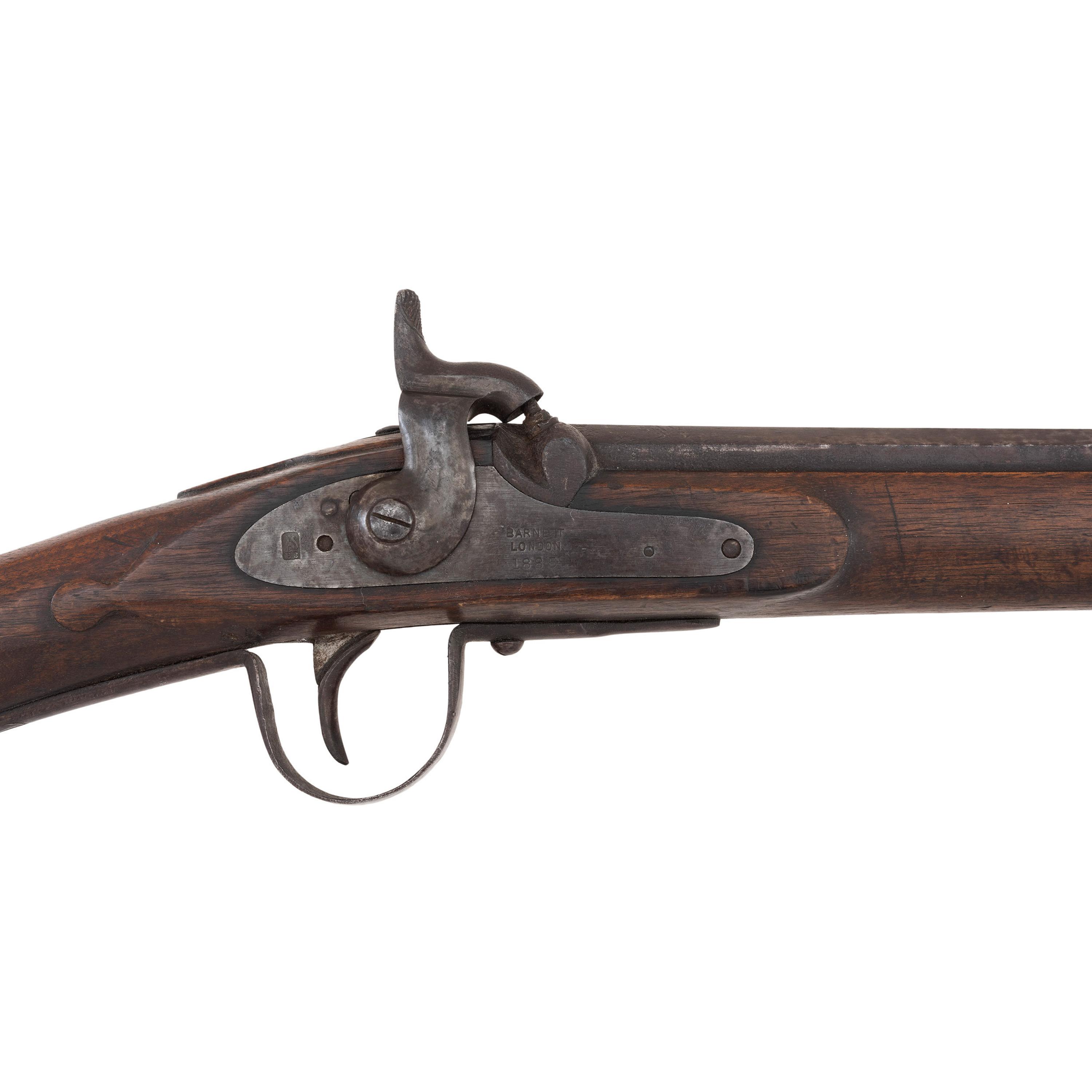 Late-19th Century Hudson's Bay Company Percussion Trade Gun by Barnett
