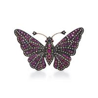 RUBY AND DIAMOND BUTTERFLY BROOCH