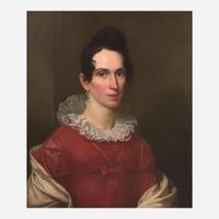 American School 19th century Portrait of Charlotte DeWolf (Brower) Vanderpool (1791-1870), circa 1820
