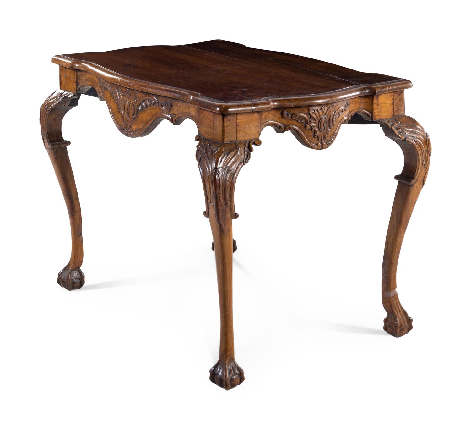 A Dutch Carved Walnut Table