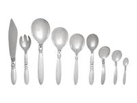 A Collection of Georg Jensen Cactus Silver Serving Articles