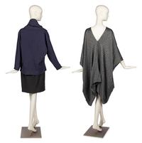 Yohji Yamamoto Shirt with Comme des Garçons Shawl and Poncho