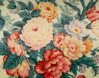 A Pair of Chintz-Upholstered Slipper Chairs Supplied by Mario Buatta