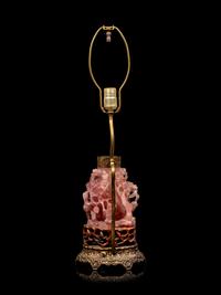 A Chinese Carved Rose Quartz Vase
