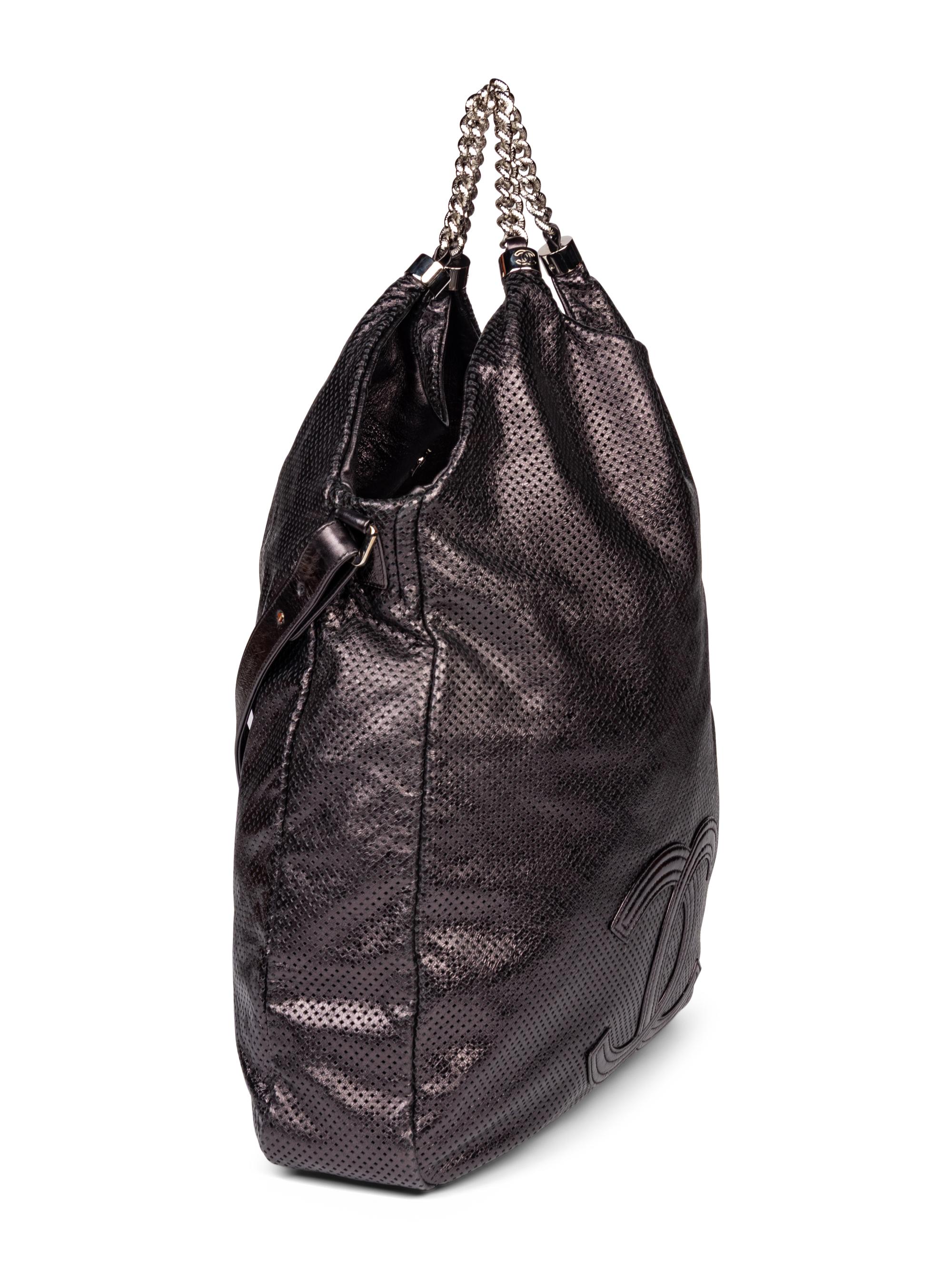 Chanel, Large Perforated Leather Tote
