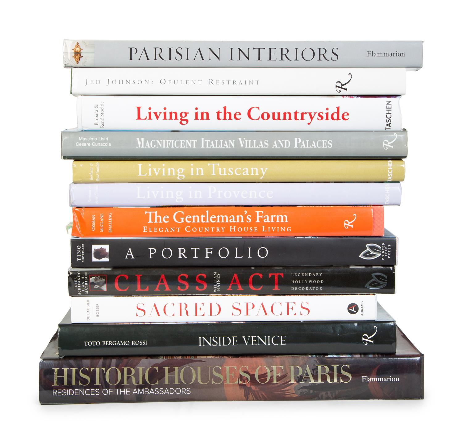 A Collection of Books on Interior Design and Architecture — 20TH CENTURY