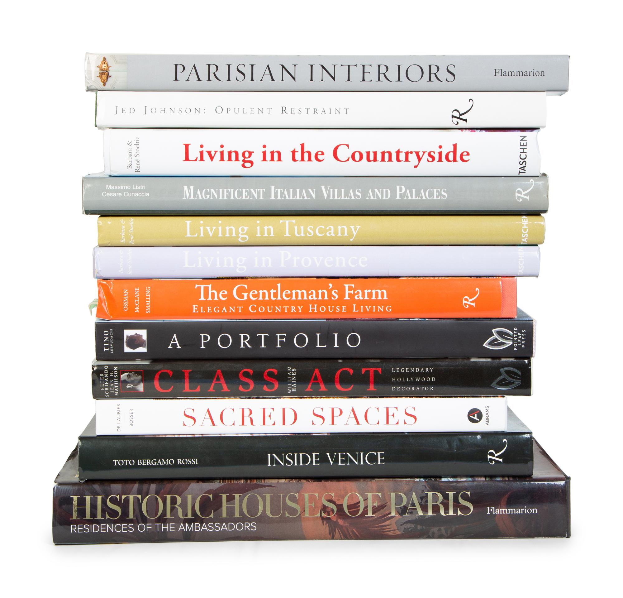 A Collection of Books on Interior Design and Architecture — 20TH CENTURY